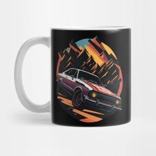 Vintage muscle car retro design Mug